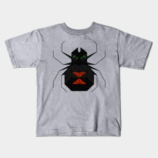 Black Widow - Geometric Abstract Kids T-Shirt